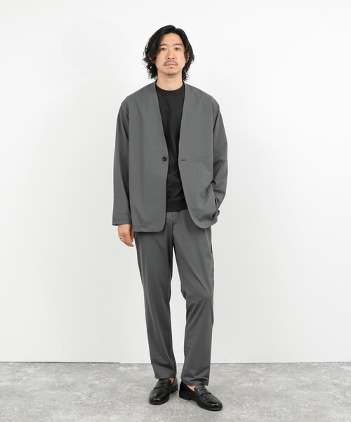 NOLLEY’S(ノーリーズ)の「《ビジカジ/セットアップ対応》Vertical 冷感トリコットカーディガン 26SS(カーディガン/ボレロ・メンズ・グレー/ネイビー/グレイッシュベージュ・M/L/XL/S)」の17枚目の写真