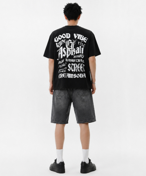 CREAM SODA LAB(クリームソーダラボ)の「ラウドグラフィティストリート 半袖Tシャツ ブラック(Tシャツ/カットソー・メンズ・その他・MEDIUM/LARGE/X-LARGE)」の4枚目の写真