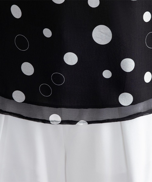 ONEP STAR(ワンピスター)の「シフォン透けドットブラウス(シャツ/ブラウス・レディース・ブラック・X-LARGE/LARGE/MEDIUM)」の13枚目の写真