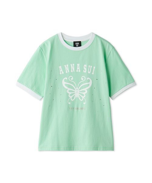 LILY BROWN(リリーブラウン)の「【LILY BROWN×ANNA SUI】バタフライリンガーストーンTシャツ(Tシャツ/カットソー・レディース・ホワイト/チャコールグレー/ミント・F)」の18枚目の写真