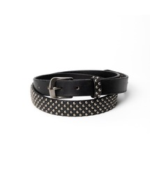 CALEE（キャリー）の「ROUND STUDS LEATHER NARROW BELT（ベルト）」