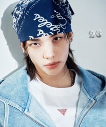 [GUESS/ゲス] UNI ワンポイントロゴTシャツ