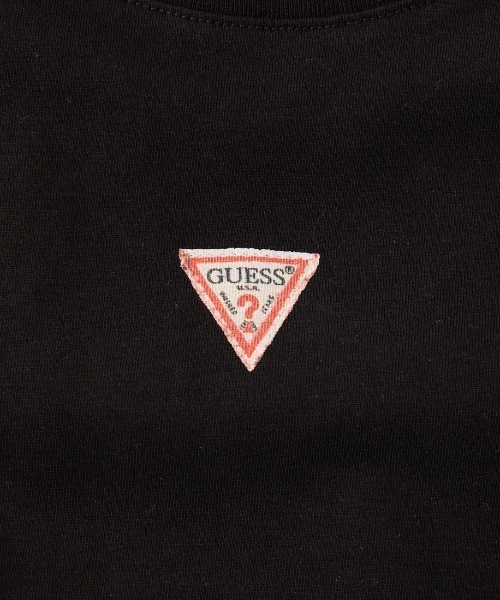 Guess（ゲス）の「[GUESS/ゲス] UNI ワンポイントロゴTシャツ（Tシャツ/カットソー・レディース・ブラック/ホワイト・L/M/S）」の22枚目の写真