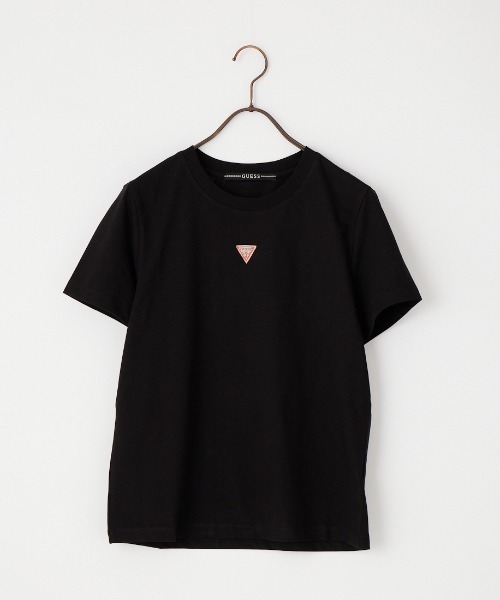 Guess（ゲス）の「[GUESS/ゲス] UNI ワンポイントロゴTシャツ（Tシャツ/カットソー・レディース・ブラック/ホワイト・L/M/S）」の21枚目の写真