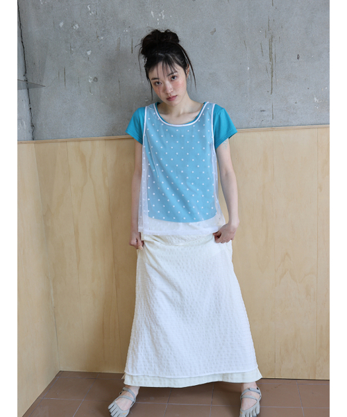 MUWM(ムウム)の「イラン リバーシブルスカート Ylang Reversible Skirt (White)(スカート・レディース・ホワイト・OS)」の2枚目の写真