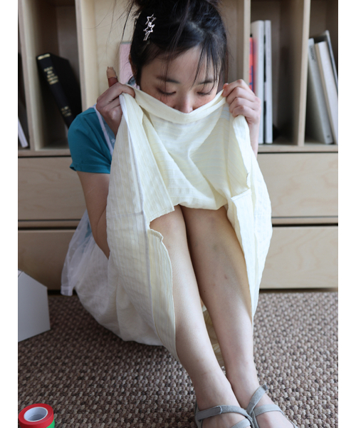 MUWM(ムウム)の「イラン リバーシブルスカート Ylang Reversible Skirt (White)(スカート・レディース・ホワイト・OS)」の3枚目の写真