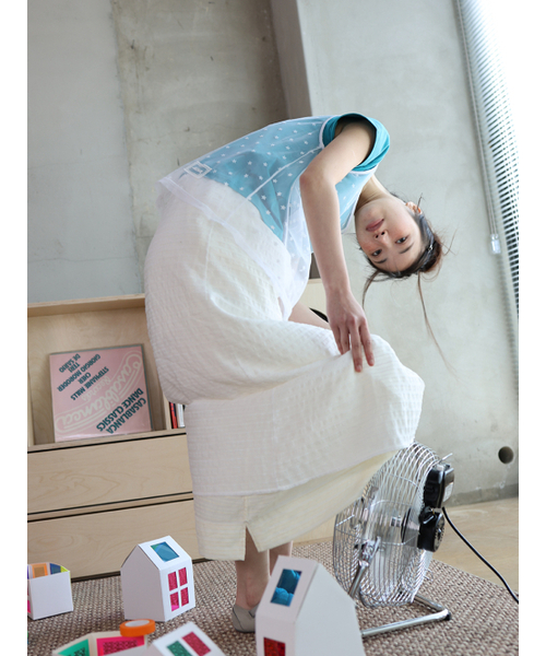 MUWM(ムウム)の「イラン リバーシブルスカート Ylang Reversible Skirt (White)(スカート・レディース・ホワイト・OS)」の5枚目の写真