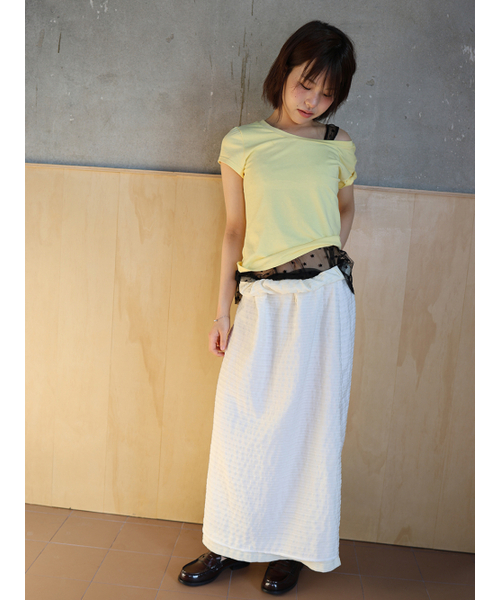 MUWM(ムウム)の「イラン リバーシブルスカート Ylang Reversible Skirt (White)(スカート・レディース・ホワイト・OS)」の7枚目の写真