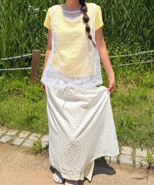 MUWM(ムウム)の「イラン リバーシブルスカート Ylang Reversible Skirt (White)(スカート・レディース・ホワイト・OS)」の10枚目の写真