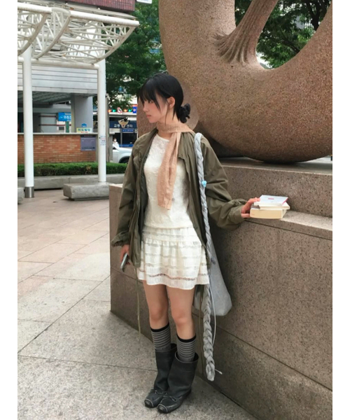 PEEVES PEEVES(フィブス フィブス)の「Layered Lace Mini Skirt / Cream(スカート・レディース・その他・OS)」の1枚目の写真