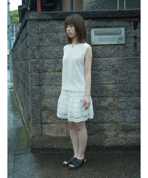 PEEVES PEEVES(フィブス フィブス)の「Layered Lace Mini Skirt / Cream(スカート・レディース・その他・OS)」の5枚目の写真