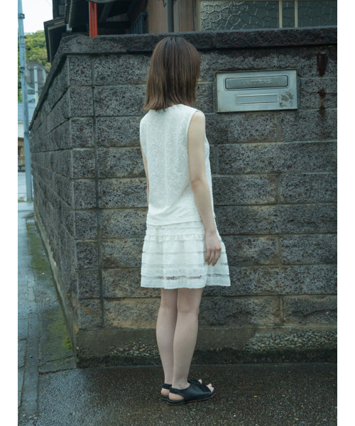 PEEVES PEEVES(フィブス フィブス)の「Layered Lace Mini Skirt / Cream(スカート・レディース・その他・OS)」の4枚目の写真