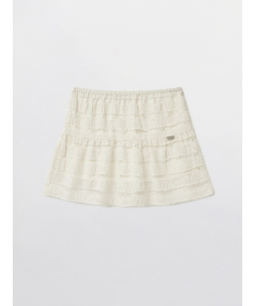 PEEVES PEEVES(フィブス フィブス)の「Layered Lace Mini Skirt / Cream(スカート・レディース・その他・OS)」の2枚目の写真