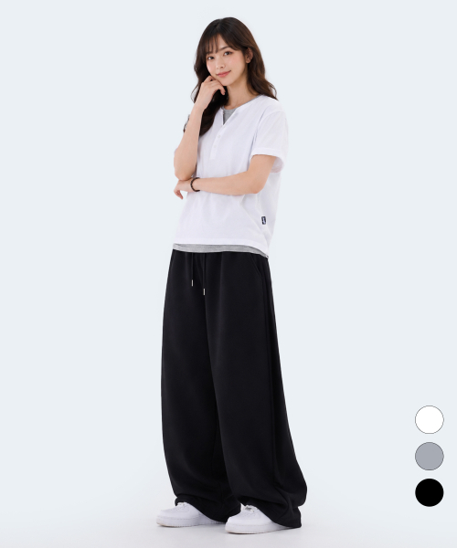 YOSEMITE(ヨセミティ)の「ストライプレイヤードヘンリーネッククロップ半袖Tシャツ3カラーYT-3Y29(Tシャツ/カットソー・メンズ・ブラック/ホワイト/グレー・LARGE/MEDIUM/X-LARGE)」の12枚目の写真