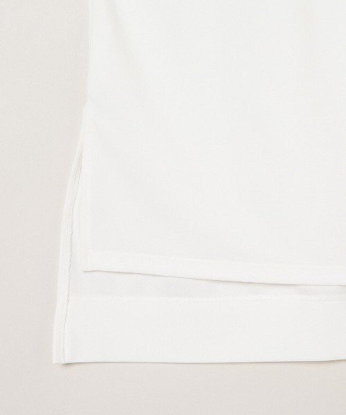 three dots（スリードッツ）の「プレイフルアウトフィット チュニックトップス（Tシャツ/カットソー・レディース・ベージュ系その他/ブラック/ネイビー/ホワイト・SMALL）」の8枚目の写真