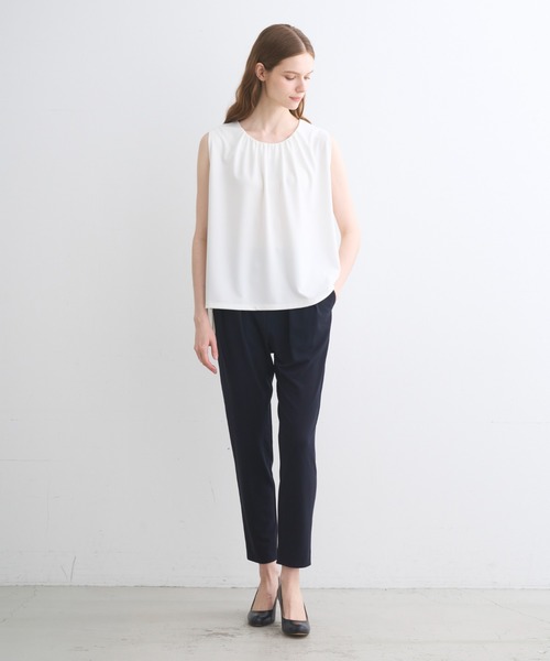 three dots（スリードッツ）の「プレイフルアウトフィット チュニックトップス（Tシャツ/カットソー・レディース・ベージュ系その他/ブラック/ネイビー/ホワイト・SMALL）」の14枚目の写真