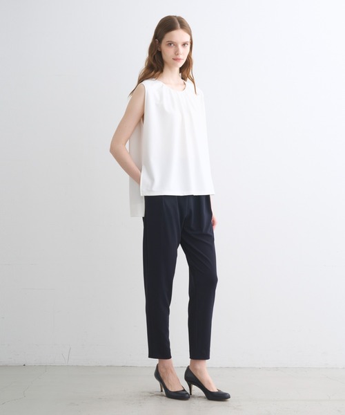 three dots（スリードッツ）の「プレイフルアウトフィット チュニックトップス（Tシャツ/カットソー・レディース・ベージュ系その他/ブラック/ネイビー/ホワイト・SMALL）」の15枚目の写真