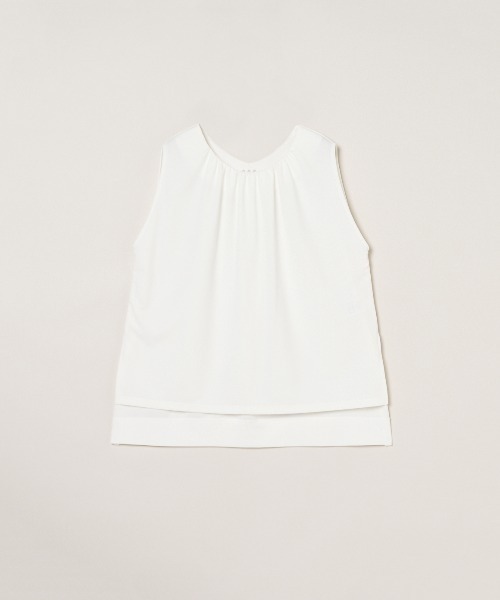 three dots（スリードッツ）の「プレイフルアウトフィット チュニックトップス（Tシャツ/カットソー・レディース・ベージュ系その他/ブラック/ネイビー/ホワイト・SMALL）」の19枚目の写真
