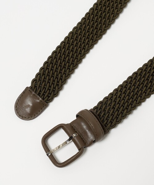 UNITED ARROWS（ユナイテッドアローズ）の「＜LAIGLON＞ エラスティック ベルト（ベルト・メンズ・ベージュ/ダークオレンジ/パープル/オリーブ・85cm/95cm/100cm/80ｃｍ/90cm）」の10枚目の写真