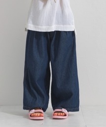 OMNES（オムネス）の「キッズ ウォッシュ加工 デニムサーカスバルーンパンツ（デニムパンツ）」