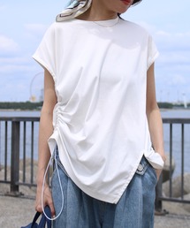 HERENCIA（ヘレンチア）の「【HERENCIA】絞りTシャツ（Tシャツ/カットソー）」