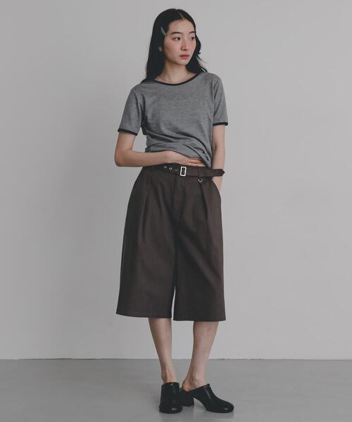 SENSE OF PLACE by URBAN RESEARCH(センスオブプレイスバイアーバンリサーチ)の「チノバミューダベルトパンツ(その他パンツ・レディース・ベージュ/チャコールグレー・MEDIUM/SMALL)」の8枚目の写真