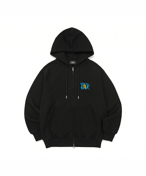 MONOPATIN(モノパティン)の「tms bxng french terry 2-way zip hoodie - black(パーカー・レディース・その他・MEDIUM/LARGE)」の2枚目の写真