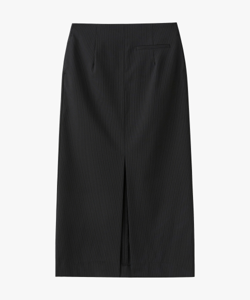 SUARE WOMEN(スアレウーマン)の「(ウィメンズ)フロントスリットマキシスカートブラック(スカート・レディース・ブラック・SMALL/MEDIUM)」の2枚目の写真