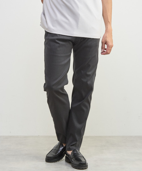 MEN'S MELROSE(メンズメルローズ)の「メランジライトハイパー5ポケットパンツ(チノパンツ・メンズ・ブラック/ベージュ/グレー/ネイビー・3/4/5)」の1枚目の写真