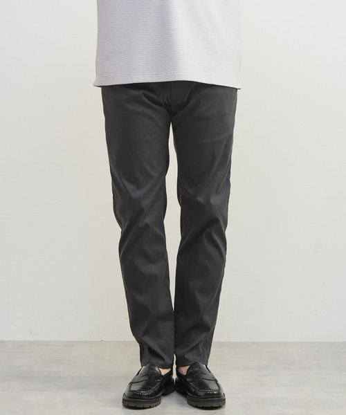 MEN'S MELROSE(メンズメルローズ)の「メランジライトハイパー5ポケットパンツ(チノパンツ・メンズ・ブラック/ベージュ/グレー/ネイビー・3/4/5)」の5枚目の写真
