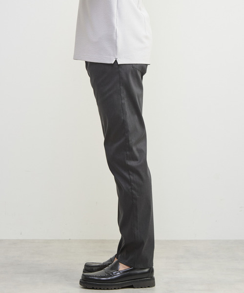 MEN'S MELROSE(メンズメルローズ)の「メランジライトハイパー5ポケットパンツ(チノパンツ・メンズ・ブラック/ベージュ/グレー/ネイビー・3/4/5)」の6枚目の写真