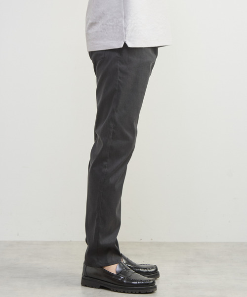 MEN'S MELROSE(メンズメルローズ)の「メランジライトハイパー5ポケットパンツ(チノパンツ・メンズ・ブラック/ベージュ/グレー/ネイビー・3/4/5)」の8枚目の写真