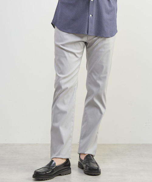 MEN'S MELROSE(メンズメルローズ)の「メランジライトハイパー5ポケットパンツ(チノパンツ・メンズ・ブラック/ベージュ/グレー/ネイビー・3/4/5)」の9枚目の写真