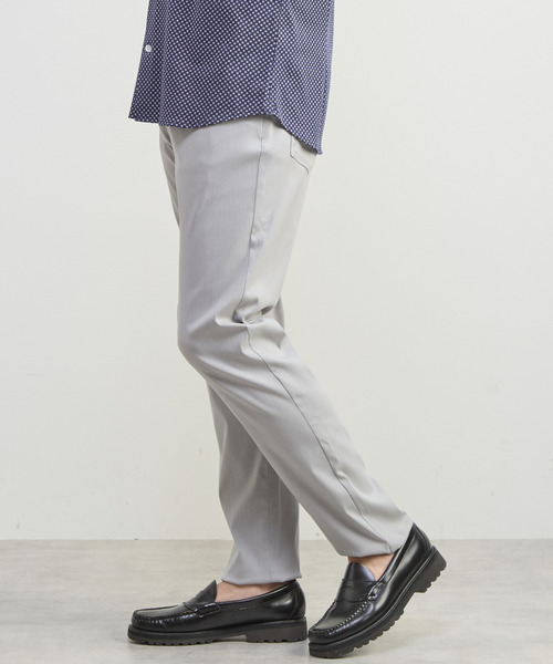 MEN'S MELROSE(メンズメルローズ)の「メランジライトハイパー5ポケットパンツ(チノパンツ・メンズ・ブラック/ベージュ/グレー/ネイビー・3/4/5)」の10枚目の写真