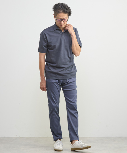 MEN'S MELROSE(メンズメルローズ)の「メランジライトハイパー5ポケットパンツ(チノパンツ・メンズ・ブラック/ベージュ/グレー/ネイビー・3/4/5)」の20枚目の写真