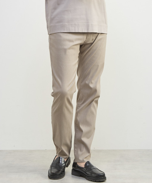 MEN'S MELROSE(メンズメルローズ)の「メランジライトハイパー5ポケットパンツ(チノパンツ・メンズ・ブラック/ベージュ/グレー/ネイビー・3/4/5/2)」の8枚目の写真