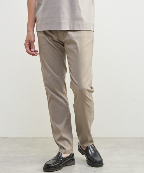 MEN'S MELROSE(メンズメルローズ)の「メランジライトハイパー5ポケットパンツ(チノパンツ・メンズ・ブラック/ベージュ/グレー/ネイビー・3/4/5/2)」の9枚目の写真