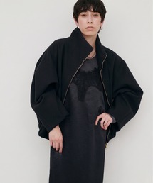 【LARUTA】Wフェイス両開きZIPショートコート
