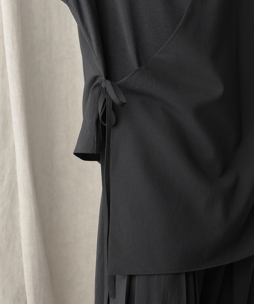 HARE(ハレ)の「【NARRIL】JIMBE-style Asymmetric Pullover(Tシャツ/カットソー・メンズ・ブラック・FREE)」の16枚目の写真