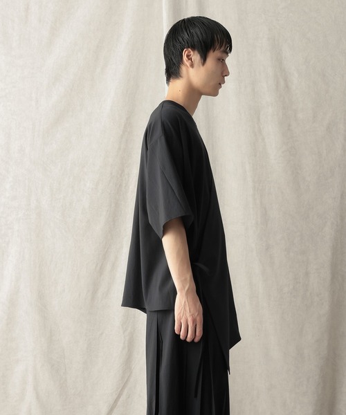 HARE(ハレ)の「【NARRIL】JIMBE-style Asymmetric Pullover(Tシャツ/カットソー・メンズ・ブラック・FREE)」の17枚目の写真