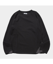 ベーシックカラー配色ミニマルフィンガーホールデイリー長袖Tシャツ_2COLOR