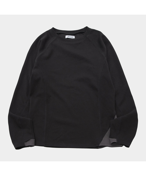 PLACESTUDIOMAN(プレイススタジオメンズ)の「ベーシックカラー配色ミニマルフィンガーホールデイリー長袖Tシャツ_2COLOR(Tシャツ/カットソー・メンズ・ブラック/ベージュ・FREE)」の2枚目の写真