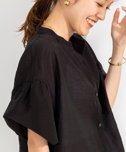 NOLLEY’S(ノーリーズ)の「【BECシリーズ】ウォッシャブル袖2WAYシアーブラウス(シャツ/ブラウス・レディース・オフホワイト/ベビーピンク/サックスブルー/ブラック・38)」の11枚目の写真