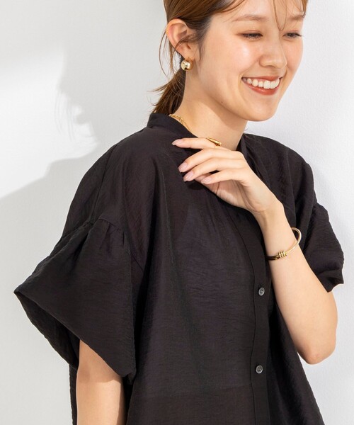 NOLLEY’S(ノーリーズ)の「【BECシリーズ】ウォッシャブル袖2WAYシアーブラウス(シャツ/ブラウス・レディース・オフホワイト/ベビーピンク/サックスブルー/ブラック・38)」の12枚目の写真