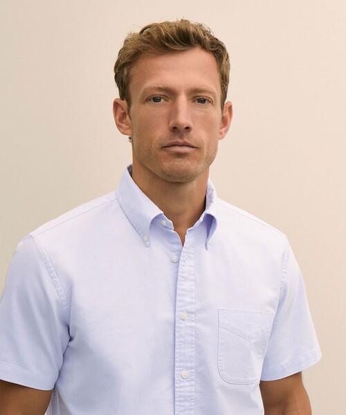 BROOKS BROTHERS(ブルックスブラザーズ)の「コットン オックスフォード ショートスリーブ フライデーシャツ(シャツ/ブラウス・メンズ・ライトパープル・X-LARGE/MEDIUM/LARGE/SMALL)」の2枚目の写真