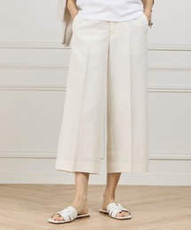 リネンワイドクロップドパンツ「セットアップ対応」