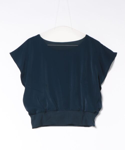 Lace Ladies(レースレディース)の「フレンチスリーブ ドルマン 裾切替 ラウンドネック ブラウス(シャツ/ブラウス・レディース・ホワイト/ブラック/ブルーグレー/ベージュ/ネイビー・XL/M)」の5枚目の写真