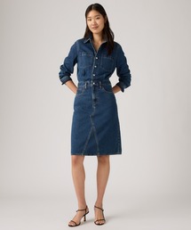 Levi's/リーバイス Aラインデニムウエスタンドレス