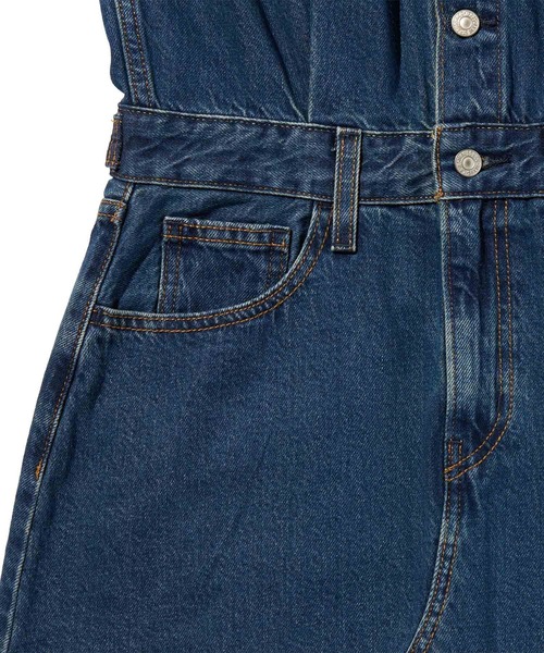Levi's(リーバイス)の「Levi's/リーバイス Aラインデニムウエスタンドレス(シャツワンピース・レディース・ダークインディゴブルー・M/S/XS)」の10枚目の写真