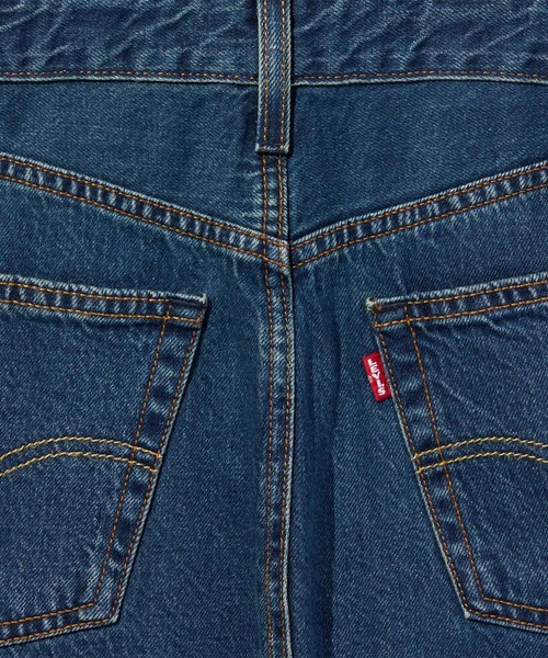 Levi's(リーバイス)の「Levi's/リーバイス Aラインデニムウエスタンドレス(シャツワンピース・レディース・ダークインディゴブルー・M/S/XS)」の13枚目の写真